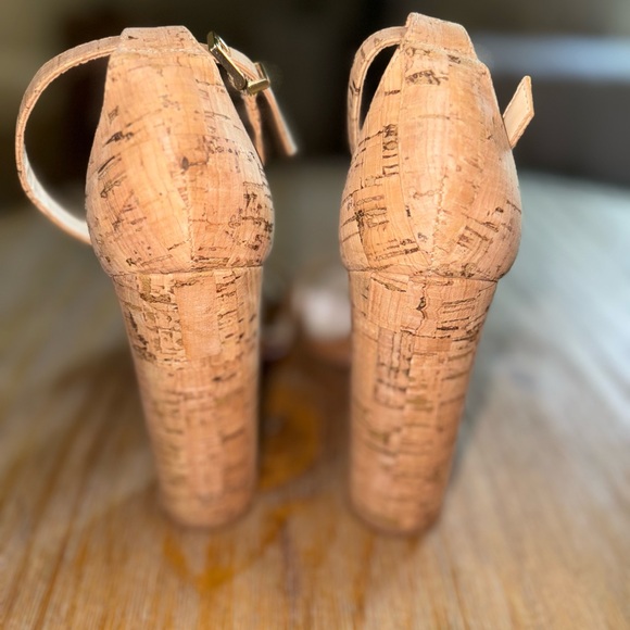 schutz enida cork sandals size 10 - Picture 2 of 8